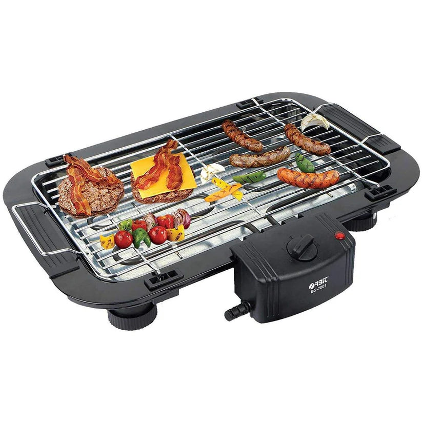 Electric BBQ Grill | Portable Smokeless Indoor Barbecue Machine | Multi-Purpose Cooking Grill (2000W)
