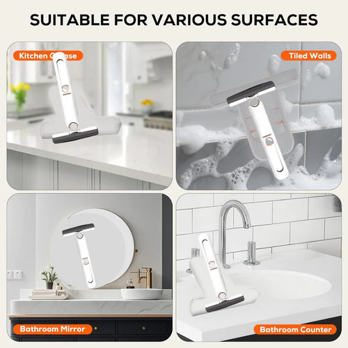 Foldable Squeeze Mop | 180° Water Squeezer Cleaning Tool | Multi-Surface Window & Floor Cleaner