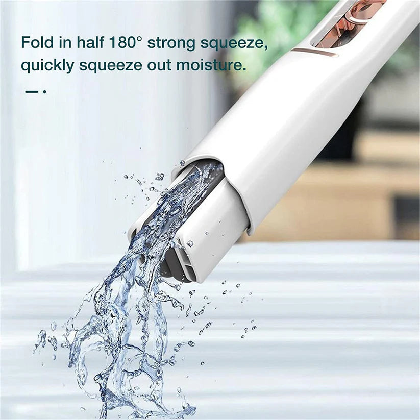 Foldable Squeeze Mop | 180° Water Squeezer Cleaning Tool | Multi-Surface Window & Floor Cleaner
