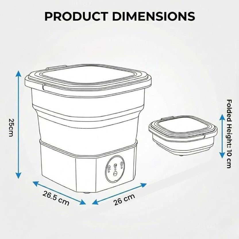 Celestor 2KG Mini Washing Machine Portable Semi - Automatic Washer - Celestor