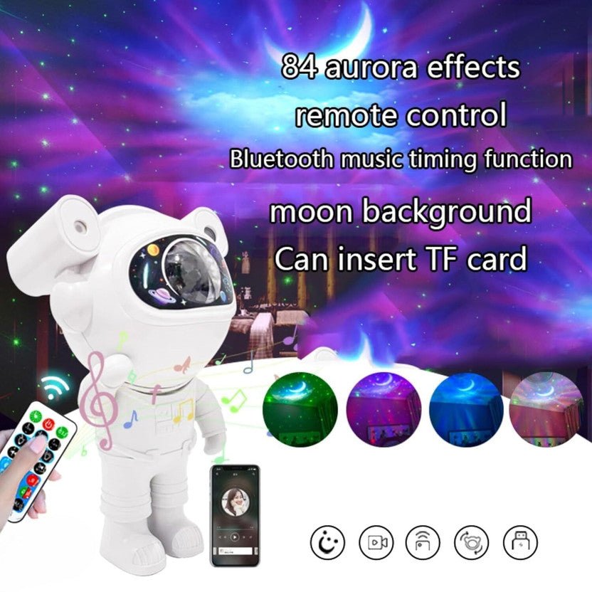Celestor Astronaut Galaxy Projector Bluetooth Speaker Night Light - Celestor