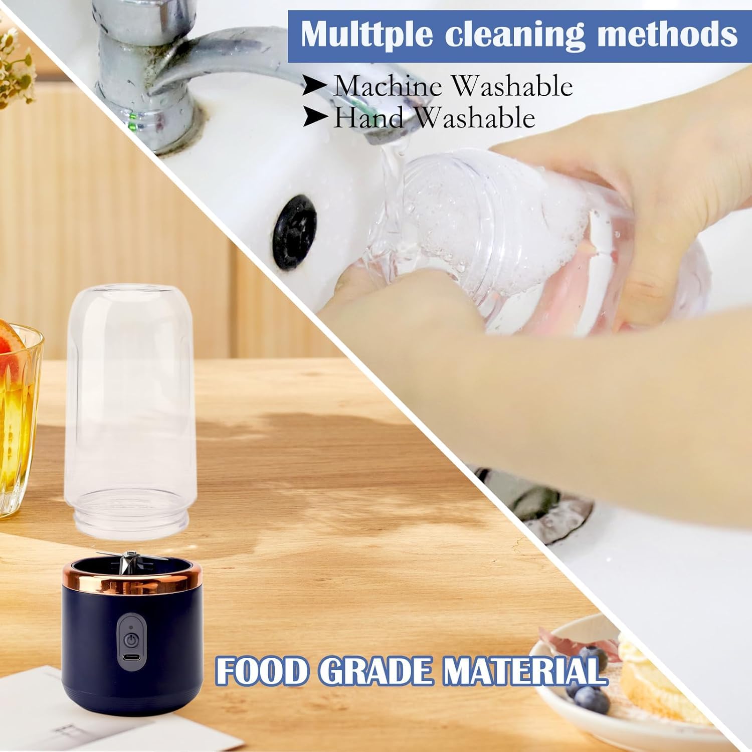 Celestor Portable Smoothie Blender USB Rechargeable 6 - Blade - Celestor
