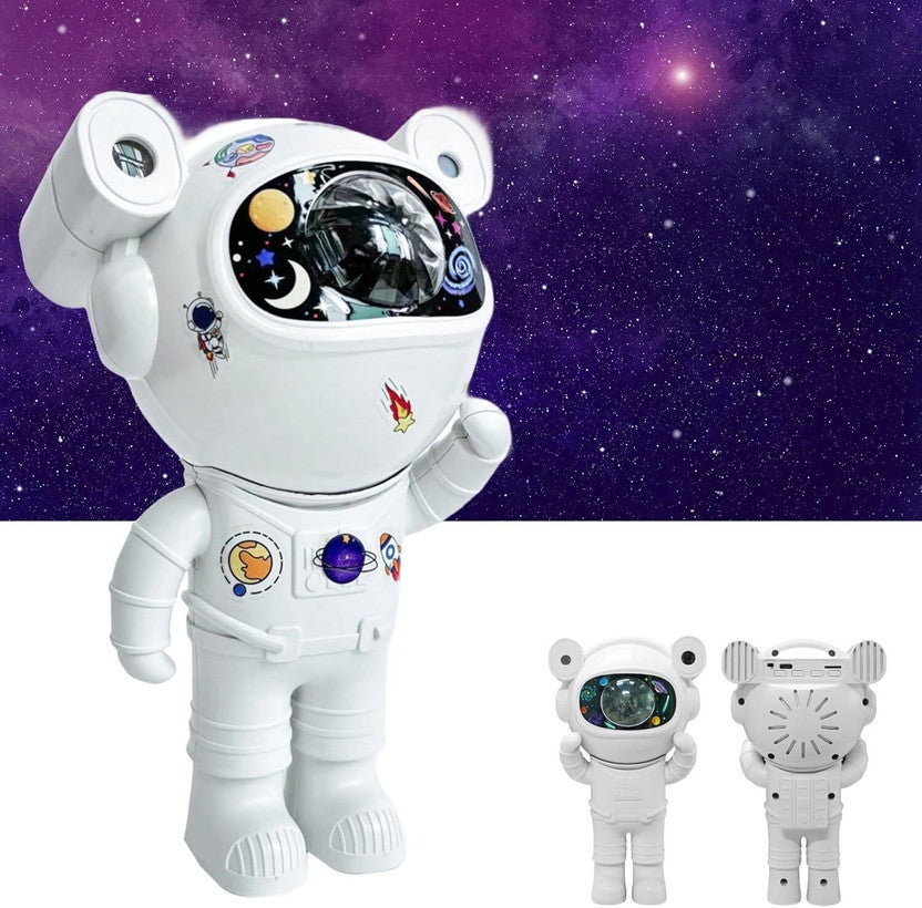 Astronaut Galaxy Projector with Bluetooth Speaker | 360° Rotating Star Sky Night Light with Remote | Space Robot Lamp for Bedroom Baby Room Gaming Home Party & Gift for Kids Adults
