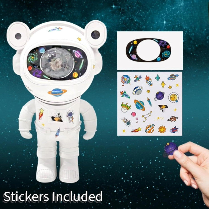 Astronaut Galaxy Projector with Bluetooth Speaker | 360° Rotating Star Sky Night Light with Remote | Space Robot Lamp for Bedroom Baby Room Gaming Home Party & Gift for Kids Adults