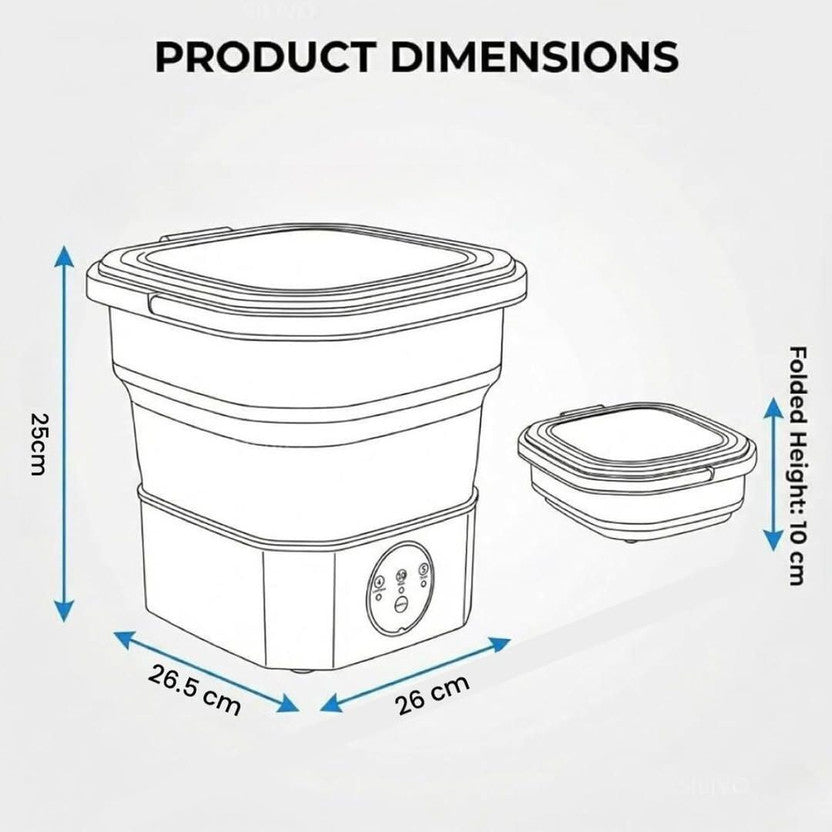 Celestor 2KG Mini Washing Machine – Portable Semi-Automatic Washer