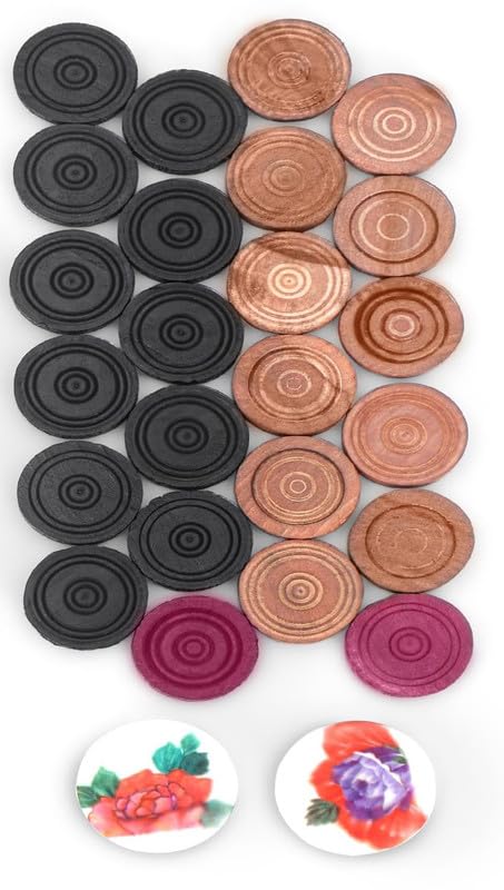 Celestor Premium Wooden Carrom Board Set 26 Inch with Coins, Striker & Carrom Powder for Family Indoor Games