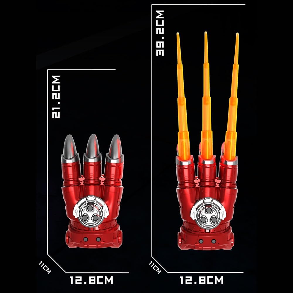 Fire Wolf Cyber Claw | Retractable RGB Gauntlet with Spark Engine