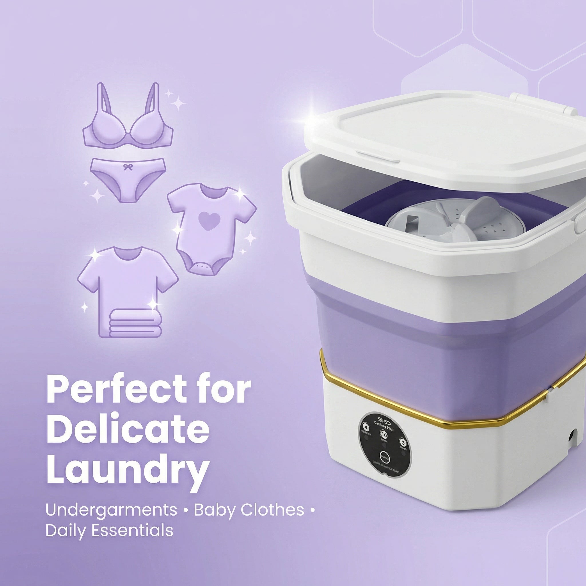 Celestor 2KG Mini Washing Machine – Portable Semi Automatic Washer for Delicate Clothes | Warm Water Wash | Compact & Space Saving